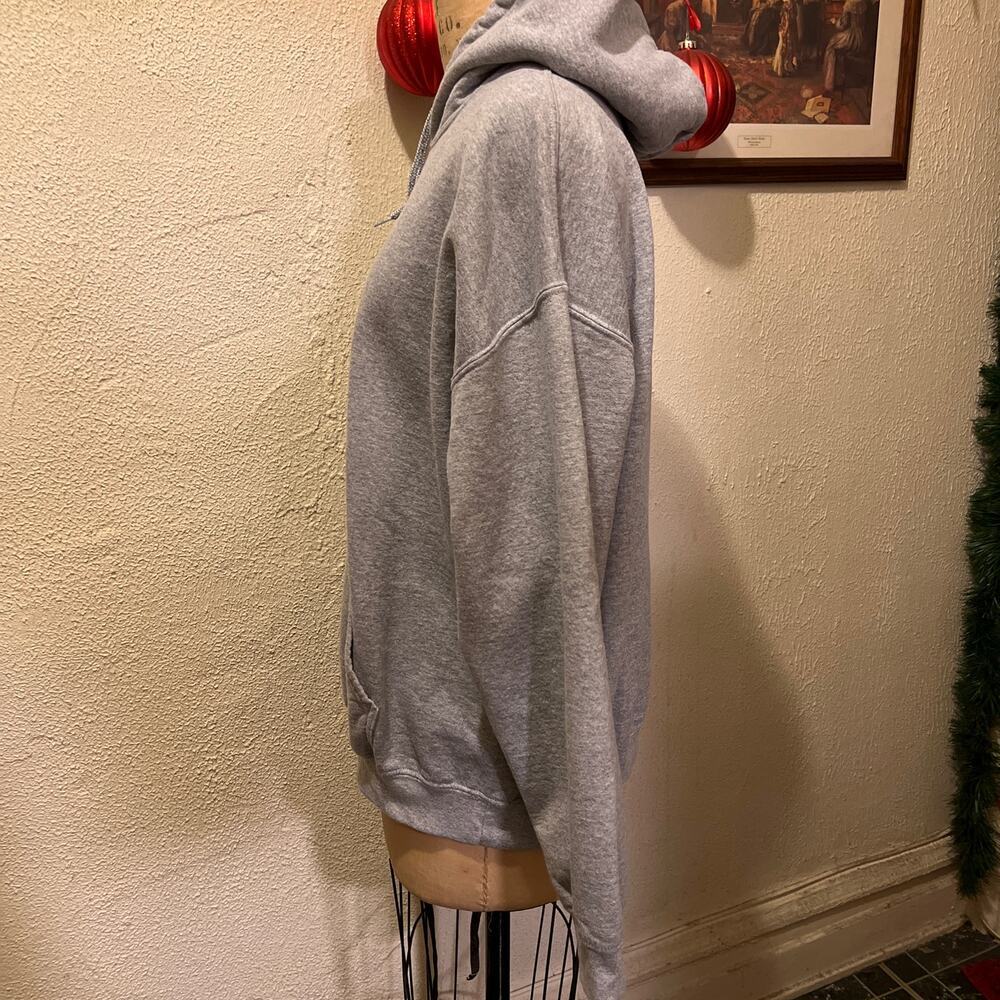 Men's Gildan Heavy Blend Gray Pullover Fleece Hoodie Size XL - Picture 6 of 10